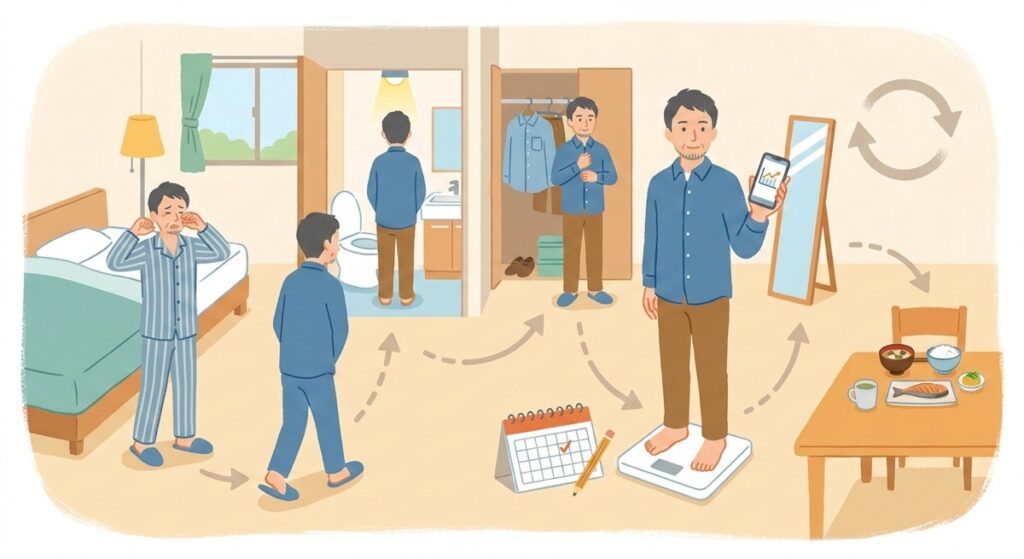 正しい体重測定の方法